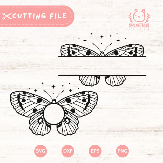 Butterfly Monogram SVG Design For Cricut And Silhouette