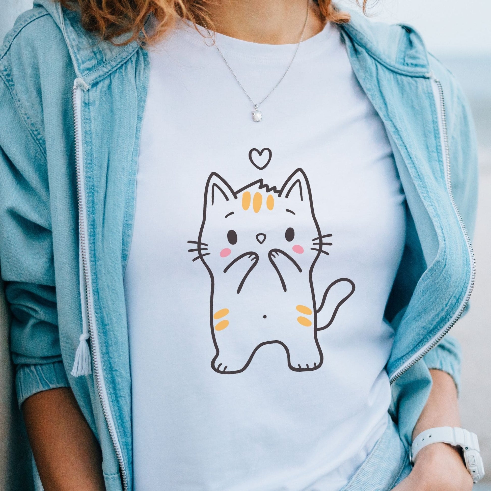 Free Cute Cat SVG, Kawaii Cat Drawing By Owl Cottage Studio For T-Shirt