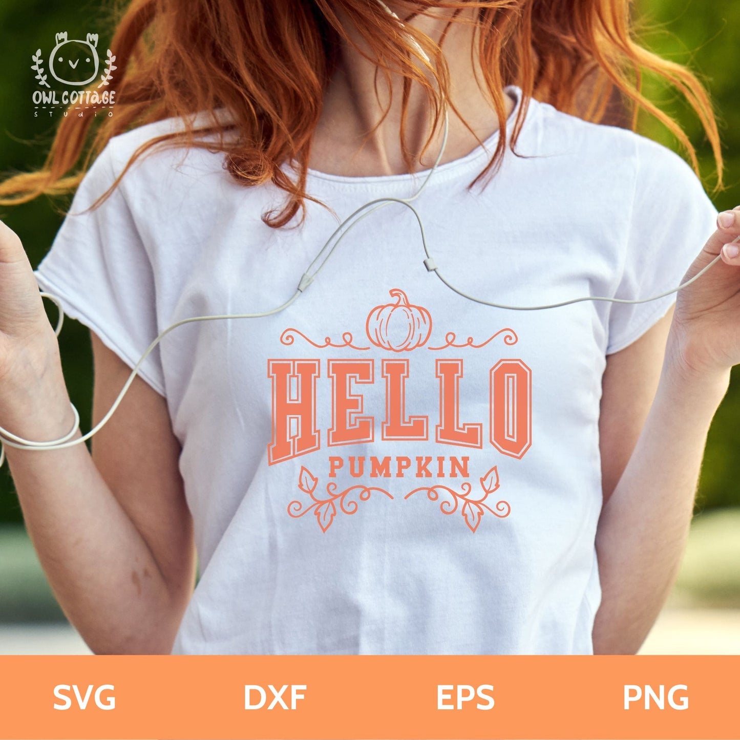 Hello Pumpkin SVG Cut File For T-Shirt