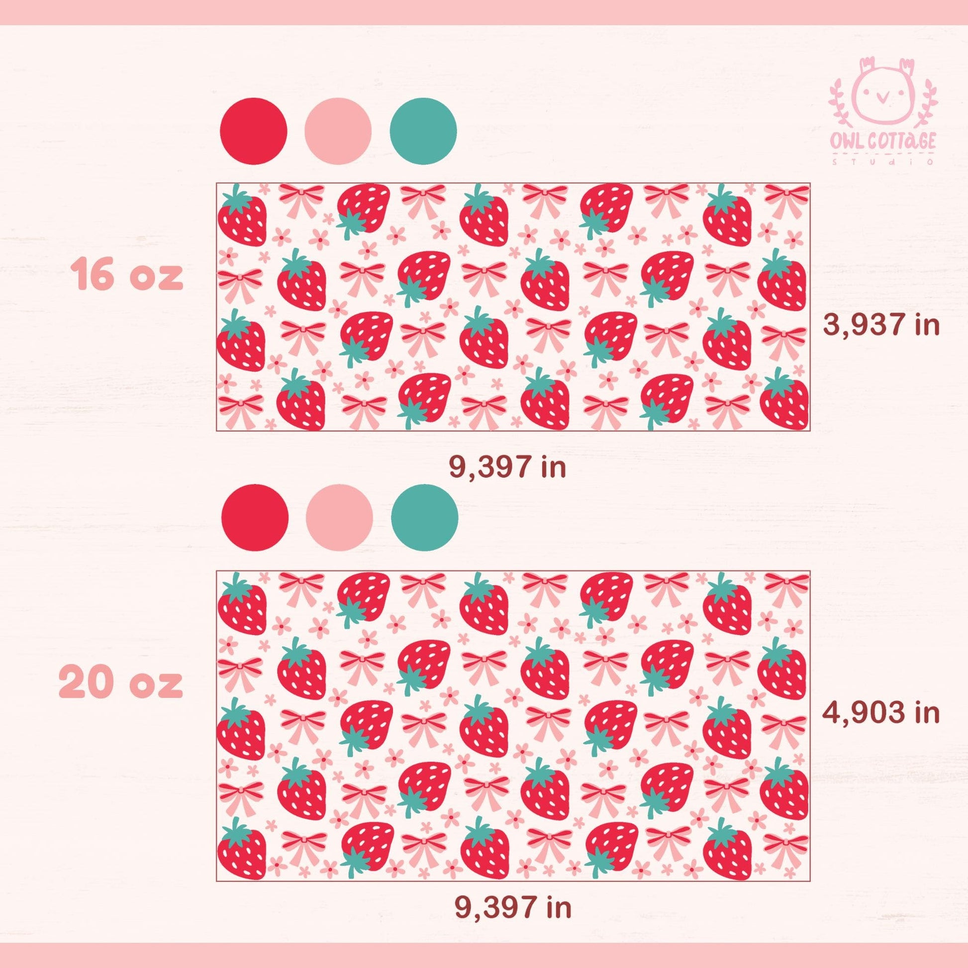 🍓🎀🍓 Strawberries And Bows Libbey Glass Cann Wrap SVG & PNG 16oz, 20 oz, 16oz Libbey Glass Svg, 20oz Libbey Glass Svg, Can Glass Full Wrap, beer glass svg, files for Cricut, Instant Digital Download